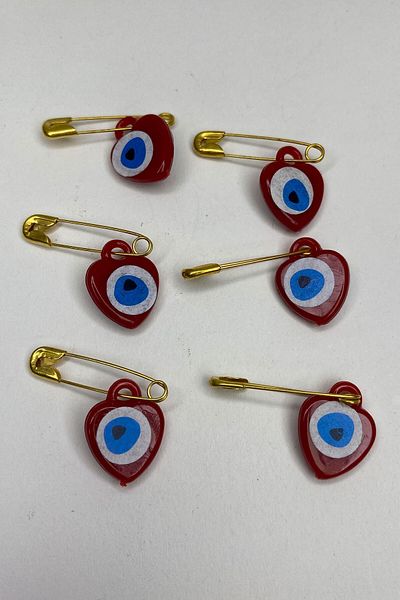 Hobigram Χάντρες Ποικιλία Red Needle Evil Eye Beads 100 Pieces – Χάντρες, Κομψό Σχέδιο, Γυναικείο Αξεσουάρ – Μπον