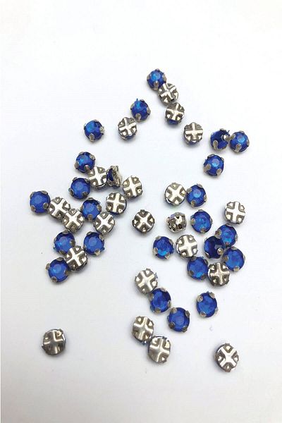Hobigram Χάντρες Assortment Saks Blue Small Case Πέτρα 25 τμχ – Χάντρες, Κομψό Σχέδιο, Γυναικείο Αξεσουάρ