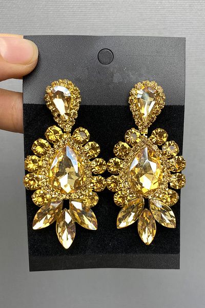 Hobigram Honey Color Subra Bridal Henna Tiara and Earrings for the Most Beautiful Brides – Crown, Crystal Stone, Stylish Model – Crown – t