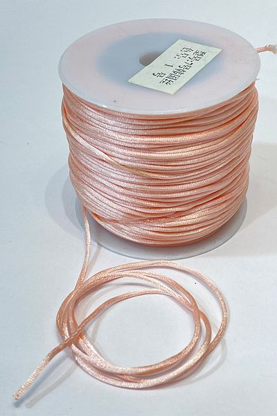 Hobigram Χάντρες Ποικιλία Salmon Thin Birit Thread 10 Mt – Διακοσμητική κορδέλα, Κομψό Σχέδιο, Γυναικείο Αξεσουάρ – Dek