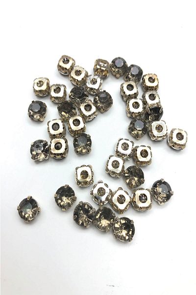 Hobigram Ποικιλία χάντρες Anthracite Smoked Case Plastic Strut Stone 25 τμχ – Χάντρες, Κομψό Σχέδιο – Χάντρες