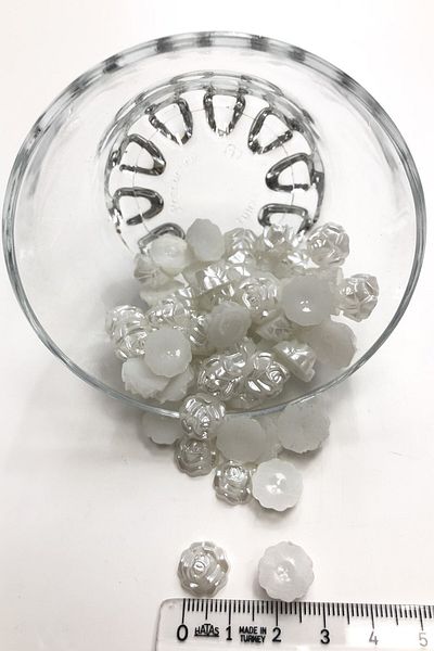 Hobigram Χάντρες Ποικιλία Μοτίβο τριαντάφυλλου Half Pearl Beads Plastic – Beads, Chic Design, Γυναικείο αξεσουάρ – Beads