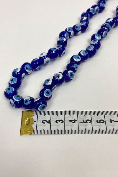 Hobigram Συλλογή χάντρες Στρογγυλές χάντρες Evil Eye 1 String 8 mm – Χάντρες, Κομψό Σχέδιο, Γυναικείο Αξεσουάρ – Χάντρες