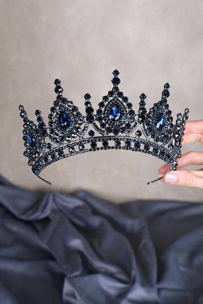 Hobigram Cei mai frumoși mireși Ahu Drop Crystal Stone Bridal Henna Crown – Coroană, Crystal Stone, Model elegant – Coroană –