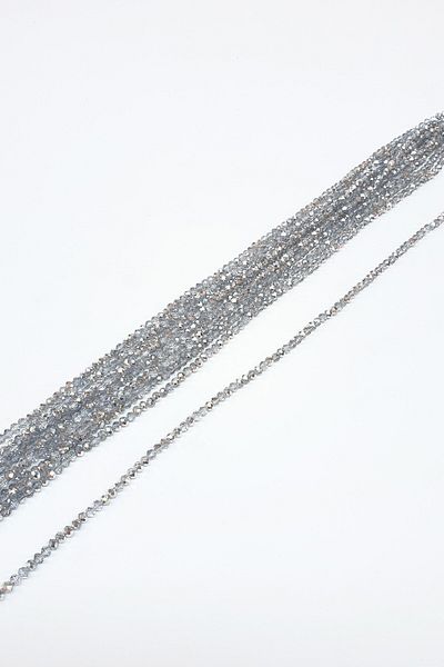 Hobigram Beads Assortment Transparent Gray Crystal Beads 4 mm – Beads, Stylish Design, Women's Accessory – Beads – B