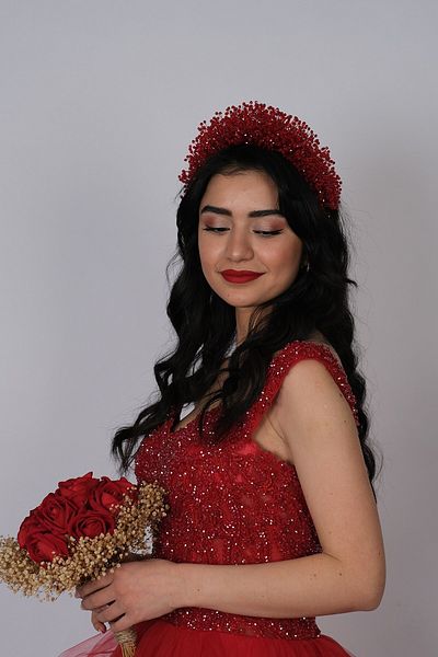 Hobigram إكسسوار الزفاف Atair Intense Beaded Bridal Henna Crown - إكسسوار الزفاف، تصميم أنيق، إكسسوار نسائي