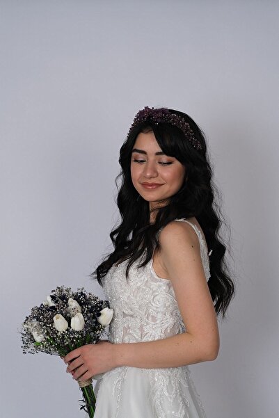 Hobigram Hair Accessory Şimal Beaded Bridal Tiara and Hair Turban Accessory – Other Hair Accessories – Other Sa