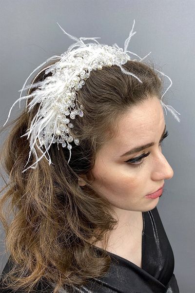 Hobigram Bridal Accessory Ecru Capella Hair and Turban Accessory – Other Hair Accessories, Stylish Design – Other
