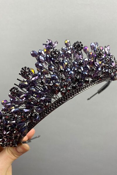 Hobigram Bridal Accessory Bridal Henna Crown Spring Beaded Bridal Henna Crown – Bridal Accessory, Stylish Design – Gel