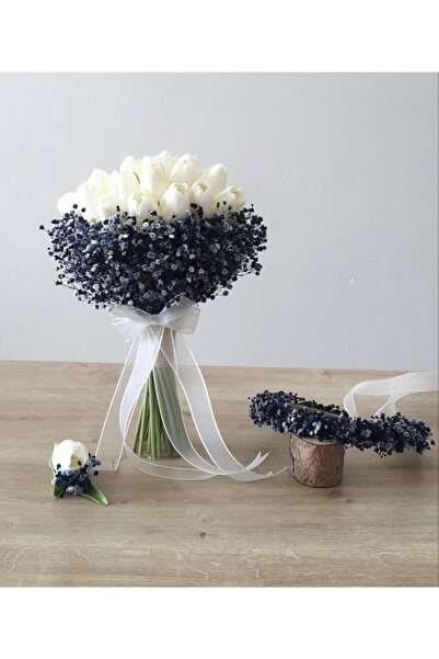 Hobigram Düğün Malzemesi Islak Lale Gelin Buket’i Yaka Çiçeği – Düğün & Kına ...