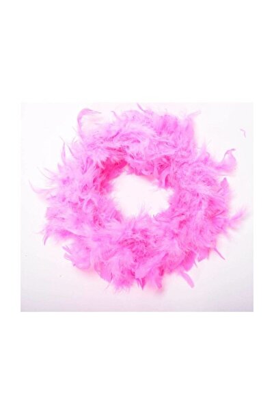Hobigram Parti Malzemeleri 2 Metre Boa Kalın Otriş Kaz Tüyü Pembe ( En : 10 C...