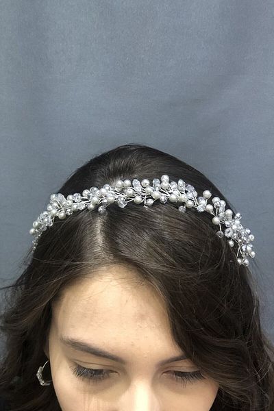 Hobigram Hair Accessory Silver Pearl and Crystal Hair Accessory – Other Hair Accessories, Stylish Design – Other S