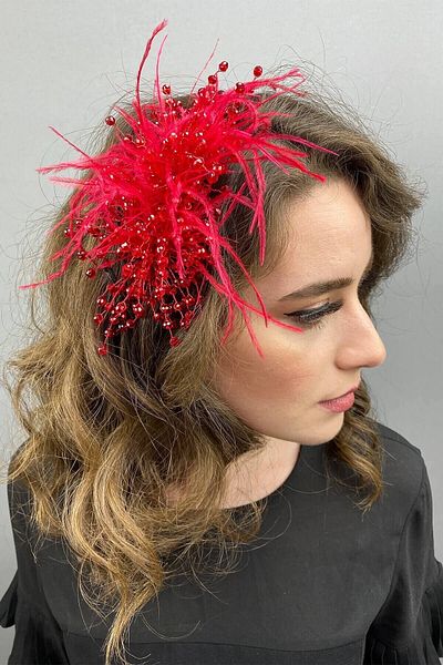 Hobigram Hair Accessory Crystal Beaded and Feather Hair Accessory – Other Hair Accessories, Stylish Design – Other