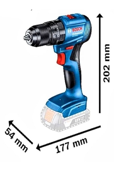 Bosch Gsb 185 li Darbeli Matkap (SOLO), (ŞARJ CİHAZI ,BATARYA VE ÇANTA DAHİL DEĞİLDİR. )