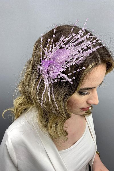 Hobigram إكسسوار العروس Lila Ala Leaf Model Bridal Henna Crown – إكسسوار العروس، تصميم أنيق – إكسسوار العروس
