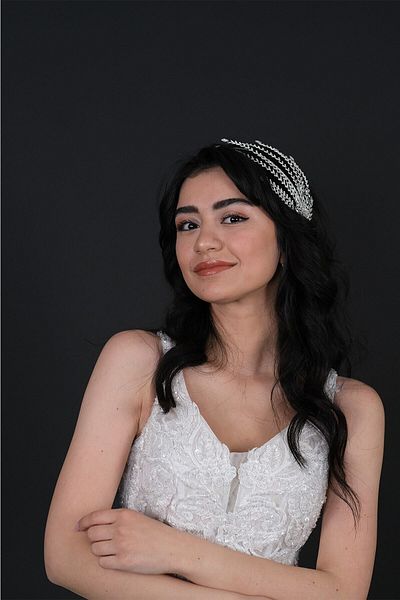 Hobigram Bridal Accessory Double Sided Helen Bridal Crown Hair Accessory – Bridal Accessory, Stylish Design – Bridal