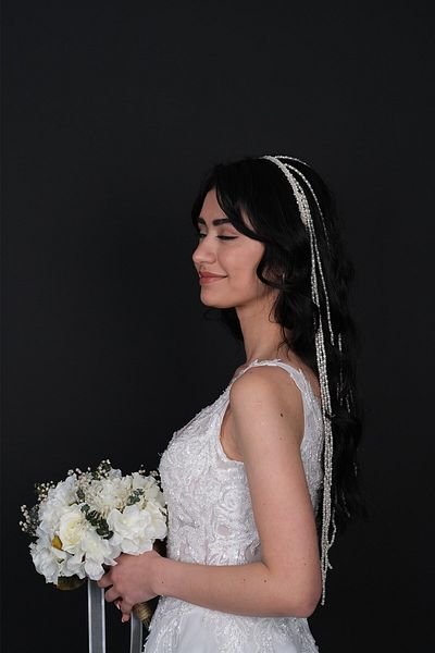 Hobigram Bridal Accessory Fringed Special Design Bridal Hair Accessory – Bridal Accessory, Stylish Design – Bridal Accessory