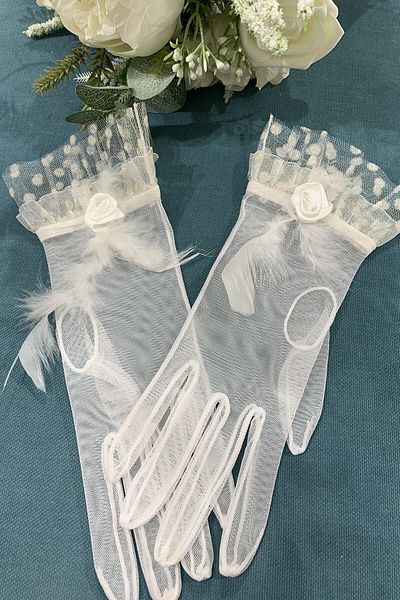 Hobigram Bridal Accessory Bridal Gloves, Wedding Gloves, Gloves – Bridal Accessory, Stylish Design – Bridal Accesso