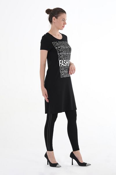 Balizza BLZ-FRONT PRINTED COMBED DRESS