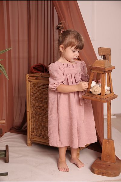 pommelly baby MELLY MELLY SHADOW LINEN DRESS