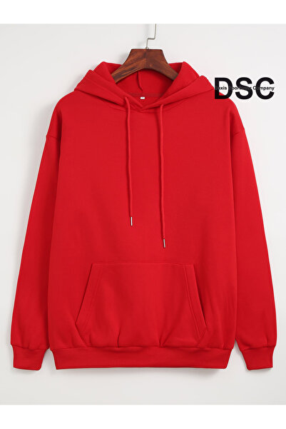 DAXİS Sportwear Company Baskısız Kapüşonlu Oversize Unisex Sweatshirt DAXİS Sportwear Company