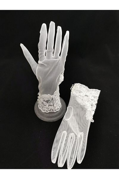 Hobigram Wedding Wedding Product Wedding Gloves, Bridal Gloves, Gloves – Gloves, Stylish Design, Women's Accessory