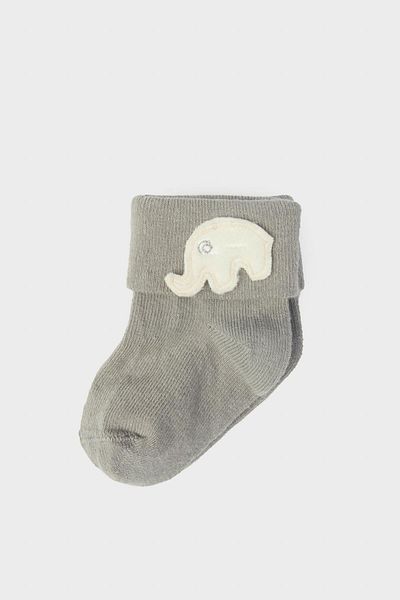 Layette Baby Boy Gray Socks 23FW0LT8024