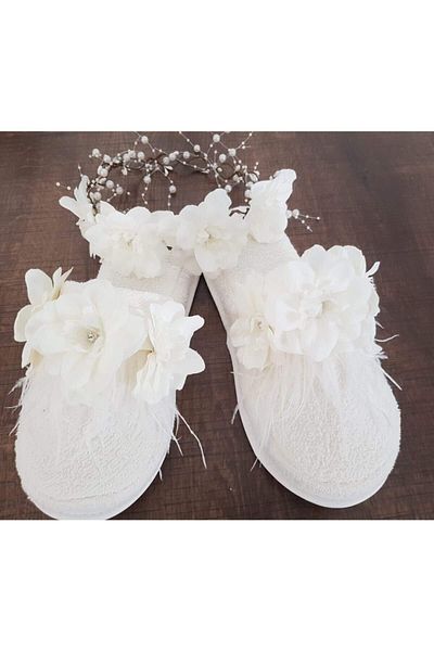 Hobigram Lohsa Sets Floral Pearl Maternity Slippers Crown – Maternity Set, Stylish Design, Women's Accessory – Maternity S