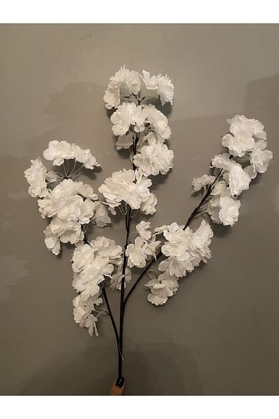 Hobigram Τεχνητό Ανοιξιάτικο κλαδί λουλουδιών 90cm Λευκό – Τεχνητό & Ξηρό Λουλούδι, Κομψό Σχέδιο, Γυναικείο Αξεσουάρ – Τεχνητό Λουλούδι