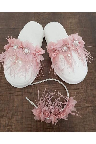 Hobigram Lohsa Sets Floral Pearl Maternity Slippers Crown – Maternity Set, Stylish Design, Women's Accessory – Maternity S