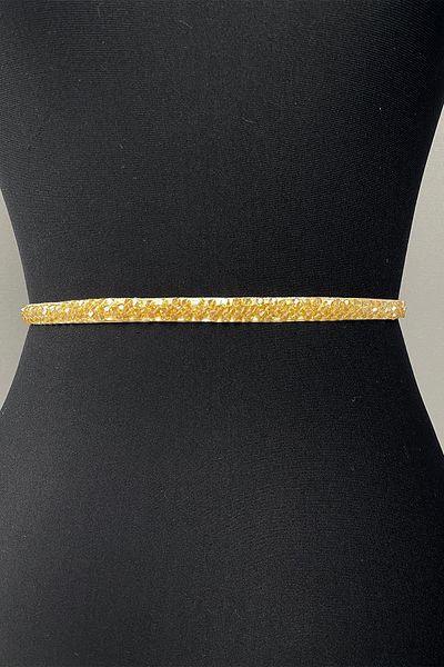 Hobigram Handmade Belt Honey Color Bead Embroidered Dress Belt Waist Accessory – Belt, Stylish Design