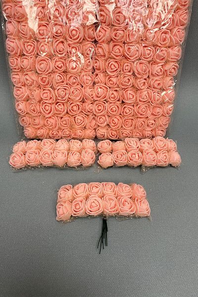 Hobigram Τεχνητό λουλούδι Salmon Latex Artificial Flower 144 Pieces – Τεχνητό & Ξηρό Λουλούδι, Κομψό Σχέδιο, Γυναικείο Αξεσουάρ –