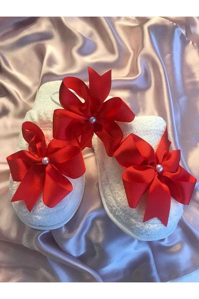 Hobigram Lohsa Sets Bow Red Maternity Slippers Crown Set 1006 – Maternity Set, Stylish Design – Maternity Set