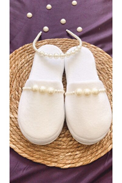 Hobigram Lohsa Sets Pearl Crown Slippers Maternity, Bridal Crown Slippers – Maternity Set, Stylish Design, Women's Accessory
