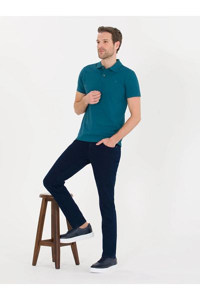 Pierre Cardin Slim Fit Polo Lack Basic T-Shirt