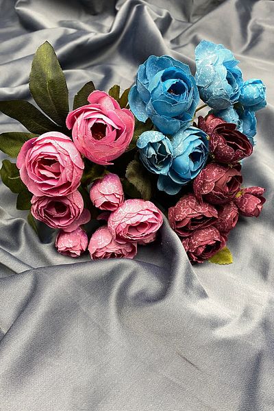 Hobigram Τεχνητό λουλούδι Μικτό Eren Rose Peony Flower Bouquet 3 τεμαχίων – Τεχνητό & Ξηρό Λουλούδι, Κομψό Σχέδιο – Τεχνητό