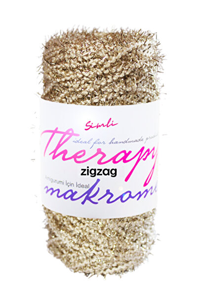 THERAPY YARN Zigzag Simli Pamuk Makrome İpi