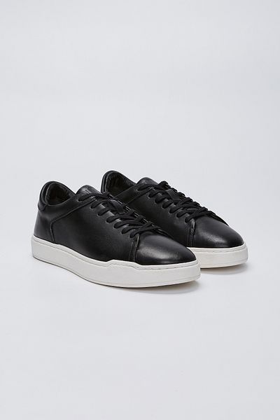 Valmenti Pantofi sport și pantofi sport din piele naturală neagră pentru bărbați