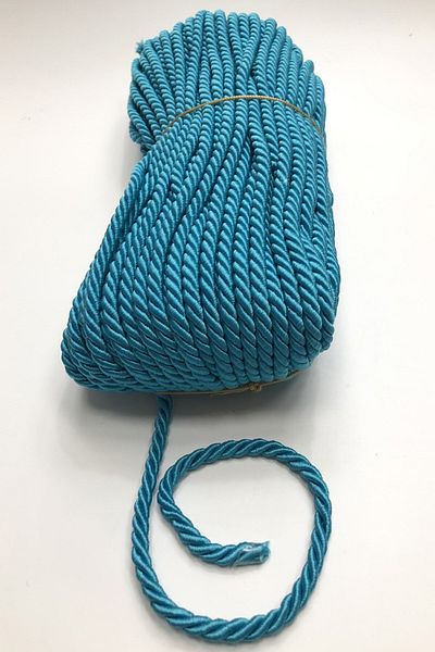 Hobigram Πλεξούδα Σχοινί Τυρκουάζ Κορδόνι Σχοινί 8 mm 1 Mt – Σχοινί πλεξίματος, Κομψό Σχέδιο, Γυναικείο Αξεσουάρ – Σχοινί πλεξίματος