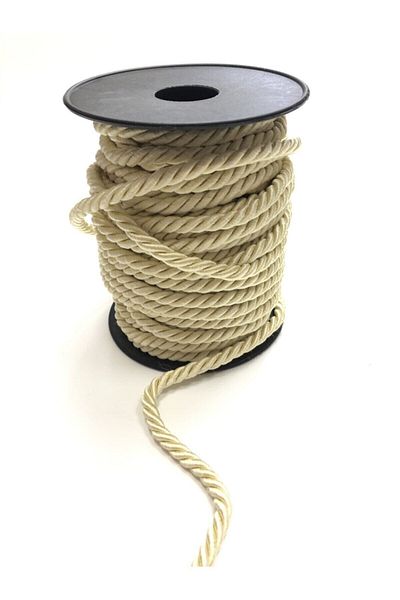 Hobigram Πλεκτό νήμα κρέμα κορδόνι 6 mm 1 M – Πλεκτό νήμα, κομψό σχέδιο, γυναικείο αξεσουάρ – Πλεκτό νήμα