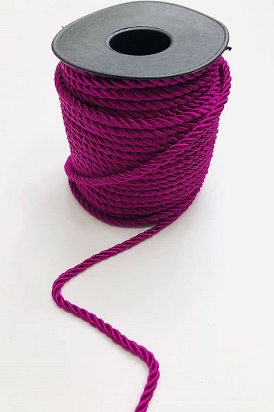 Hobigram Πλεξούδα Σχοινί Φούξια Κορδόνι Σχοινί 6 Mm 1 Mt – Σχοινί πλεξίματος, Κομψό Σχέδιο, Γυναικείο Αξεσουάρ – Σχοινί πλεξίματος – Σχοινί πλεξίματος