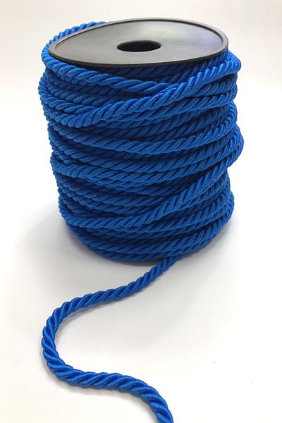 Hobigram Πλεκτό νήμα Saks Blue Cord Rope 8 mm 1 Mt – Πλεκτό νήμα, κομψό σχέδιο, γυναικείο αξεσουάρ