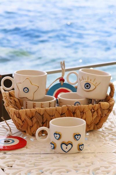 M'art Home Mar Gold Handmade Double Cup