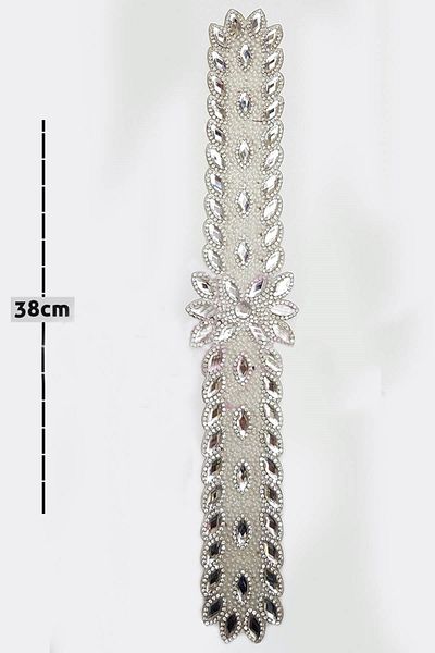 Hobigram Lace Types Shuttle Model Stone Applique That Sticks with Ironing – Lace, Stylish Design, Women's Accessory