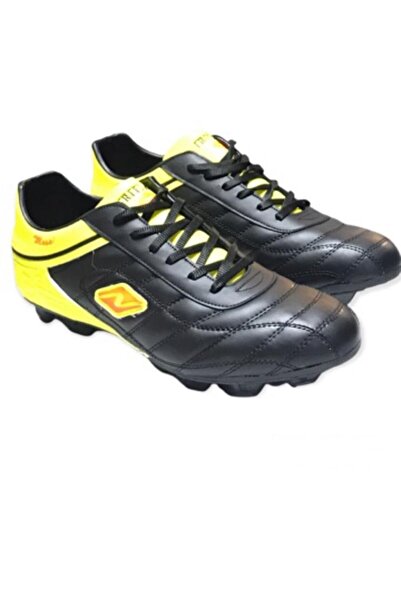 mugees Lion Black Yellow Men's Large Size Football Boots