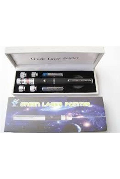 BRN Yeşil Lazer Pointer 50 Mw 15 Km Etkili (5 Başlıklı)