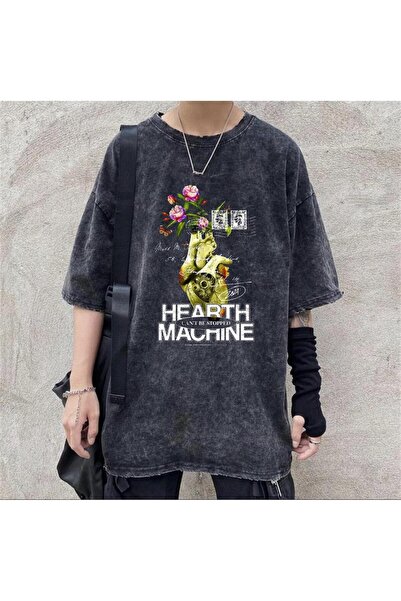 Violon Πλενόμενο T-shirt Unisex Vintage της Heart Machine