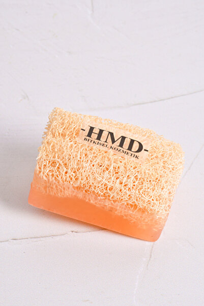 HMD BİTKİSEL KOZMETİK صابون الأرز مع ألياف اليقطين الطبيعية والجلسرين 1 قطعة