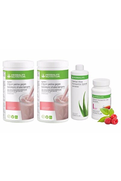 Herbalife Set 2 Adet Ahududu Shake 1 Adet Aloevera 1 Adet Ahududu Çay 50 Gr.