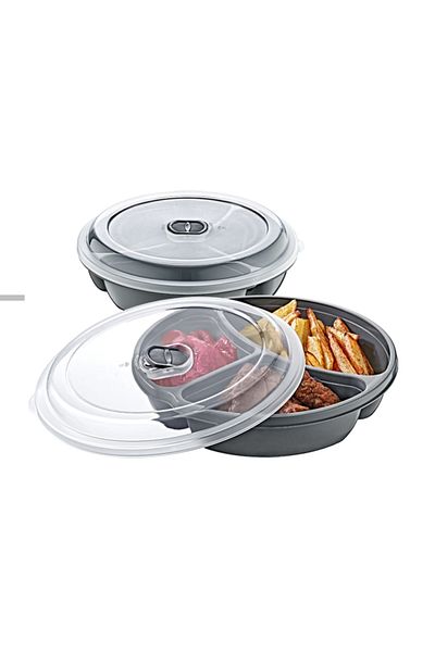 HOBBY LİFE Hobby life gree home 3 compartment microwave storage container
